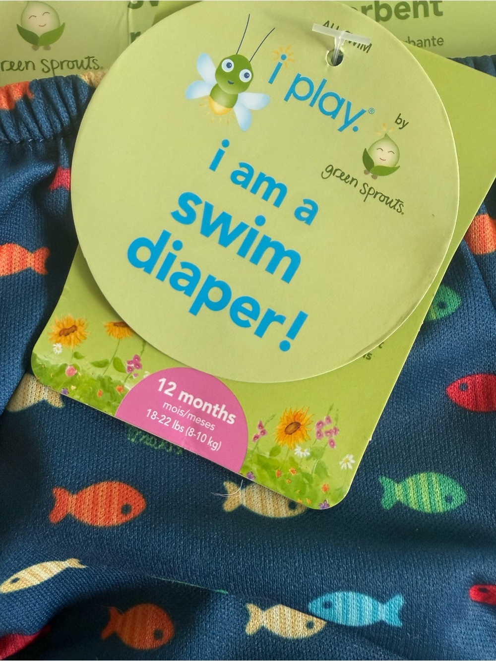 Infant Swim Diaper - Fish Print Navy/Multicolor